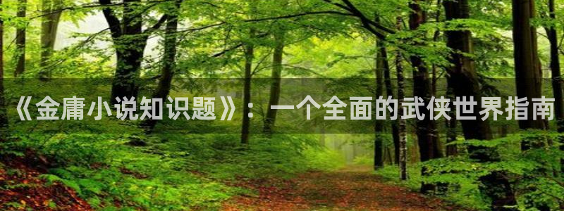 江山文学网王立刚：《金庸小说知识题》：一个全面的武侠世界指南